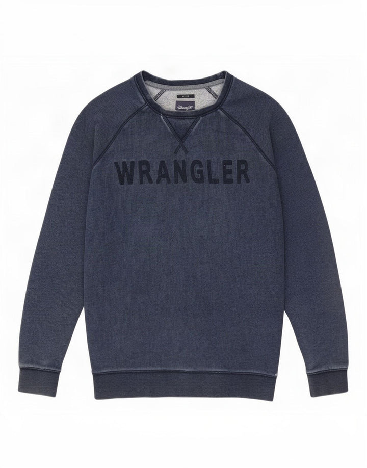 Wrangler Sweat-shirt graphique pour homme en coton bleu marine Taille L