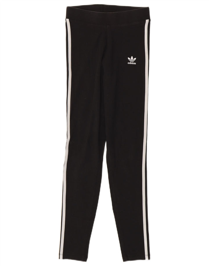 Adidas Leggings Femme UK 8 Petit Coton Noir