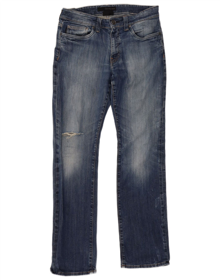 CALVIN KLEIN Femme Jean Droit Jamie W32 L33 Bleu