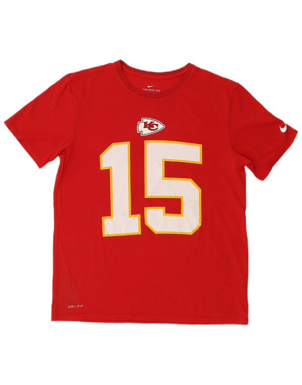 Nike Mens Kansas City Chiefs Graphic T-Shirt Top Large Rouge Coton