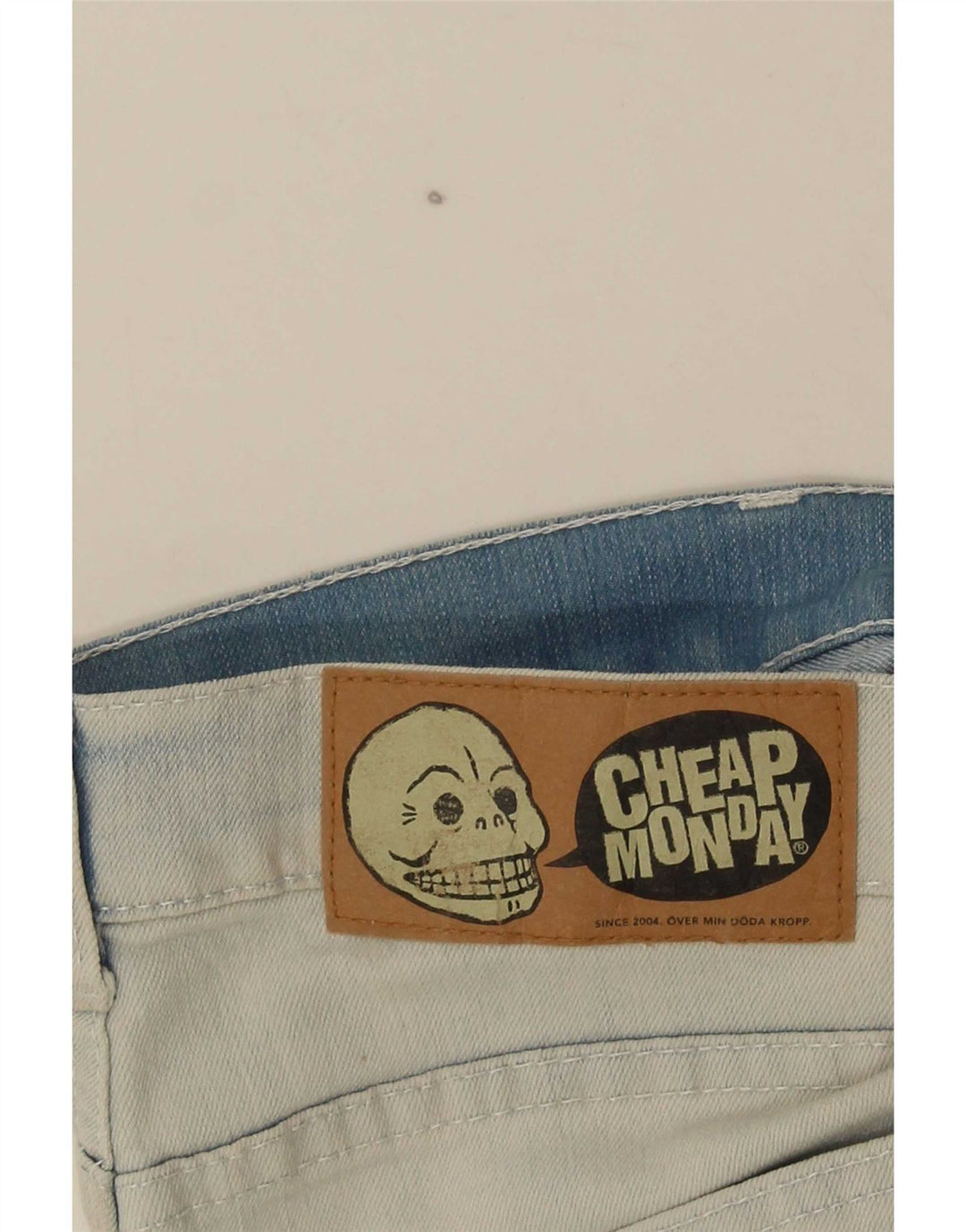 Cheap Monday Jean Slim Homme W30 L32 Coton Blanc
