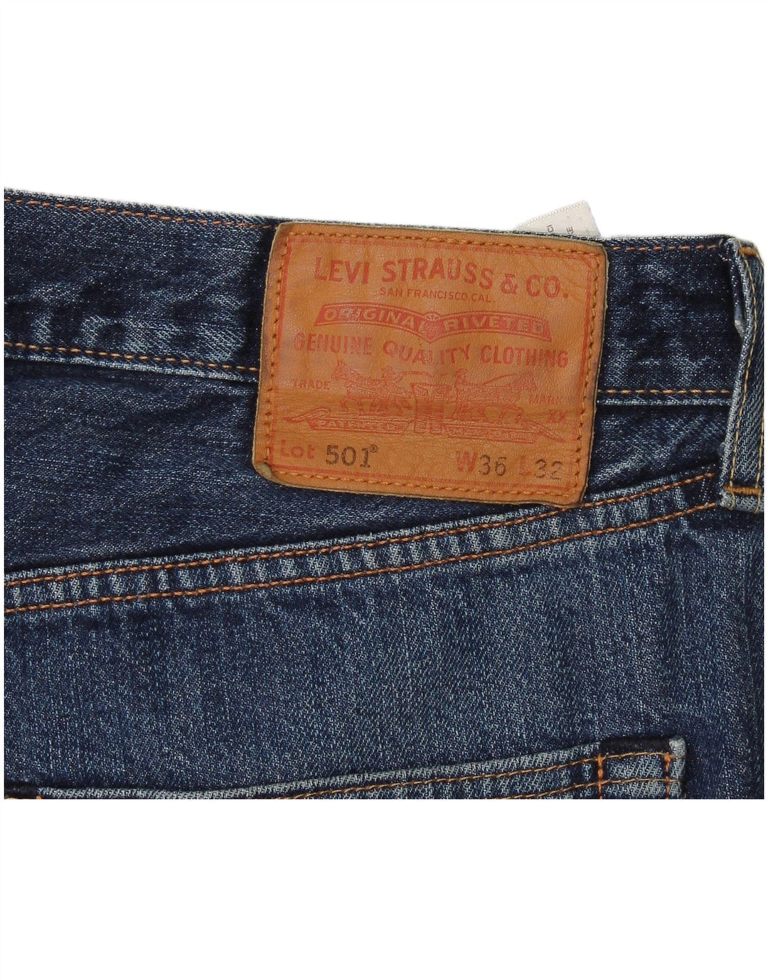 Levi's Jean Droit 501 Homme Bleu W36 L30 Coton