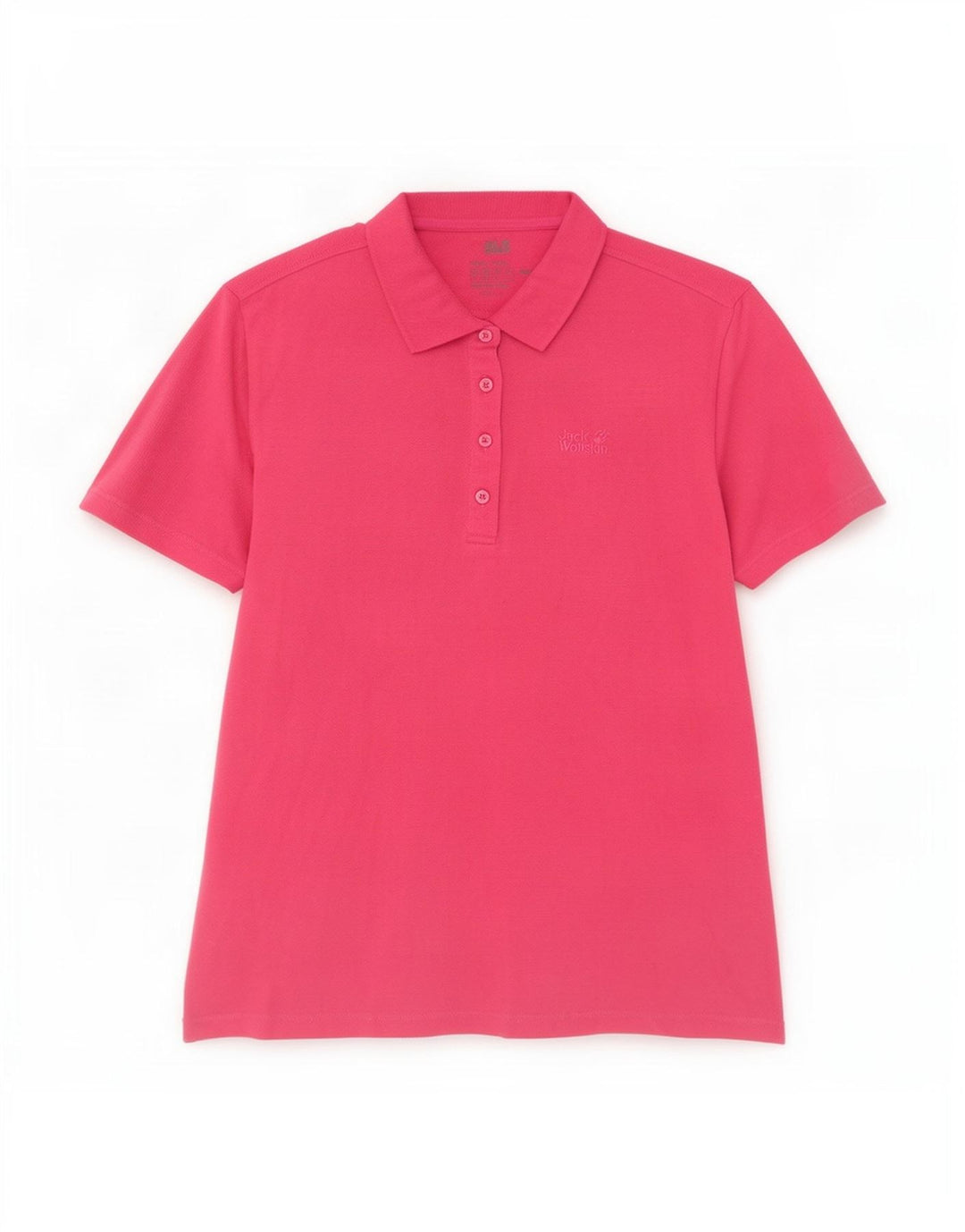 Jack Wolfskin Polo Femme UK 18 XL Rose Polyester