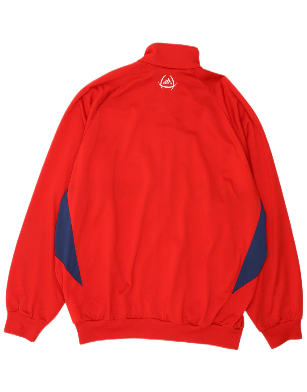 Adidas Veste de survêtement pour homme UK 46/48 XL Rouge Rayé Polyester