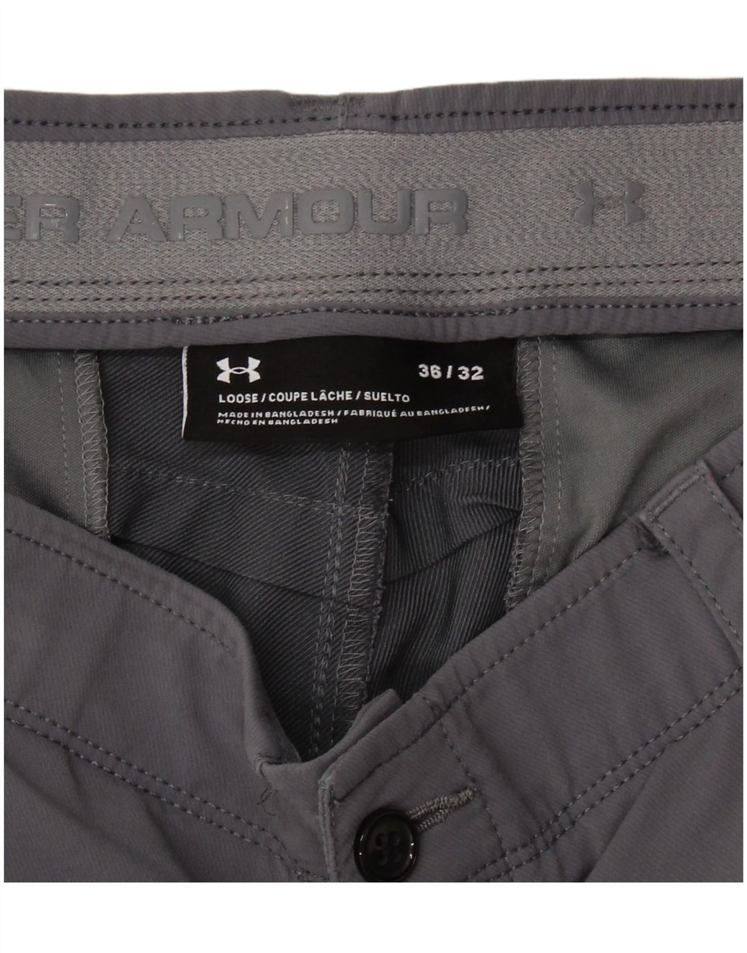 UNDER ARMOUR Pantalon Chino Slim Homme W36 L32 Gris