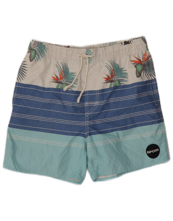 Rip Curl Short de bain graphique pour hommes petit rayé multicolore
