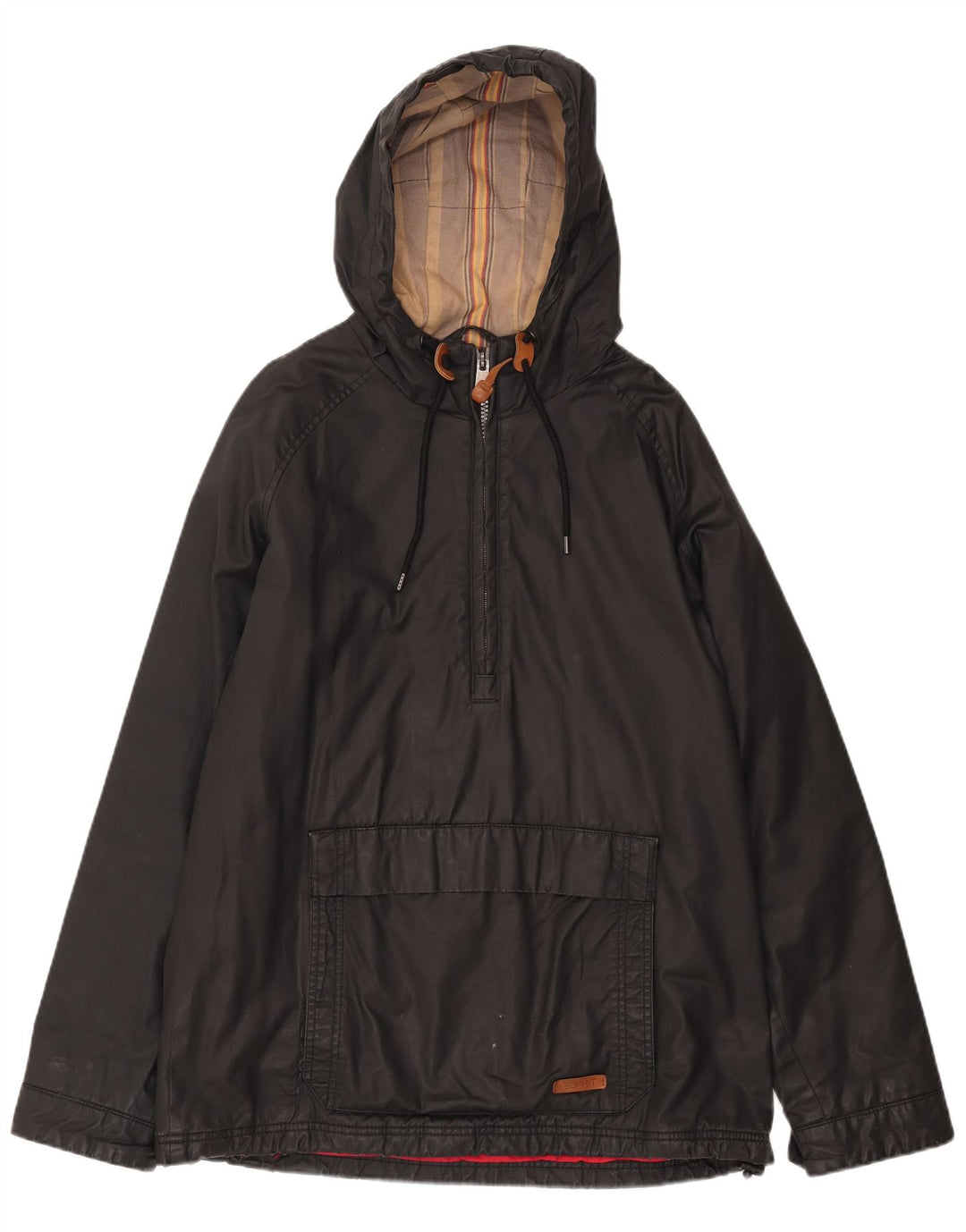 Esprit Veste Anorak à capuche pour homme UK 42 XL Noir