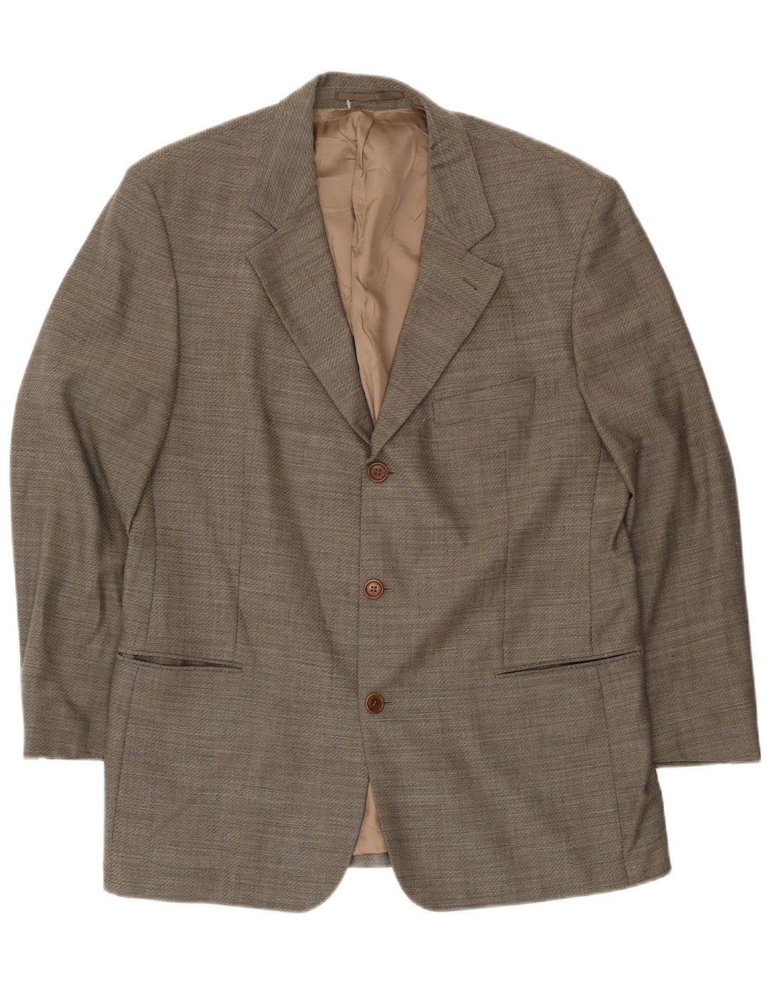 Hugo Boss Veste blazer à 3 boutons pour homme EU 54 2XL Gris laine vierge
