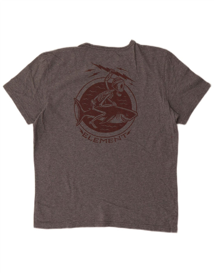 Element T-Shirt Graphique Homme Petit Gris
