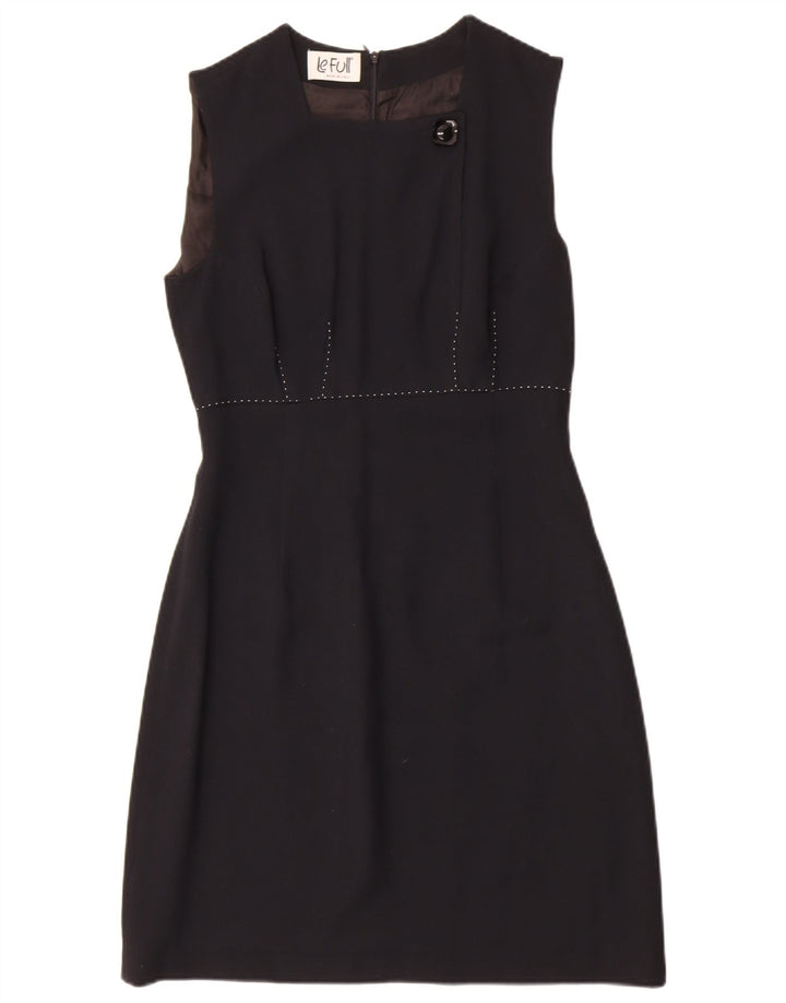 LE FULL Womens Sleeveless Sheath Dress IT 44 Medium Black Viscose