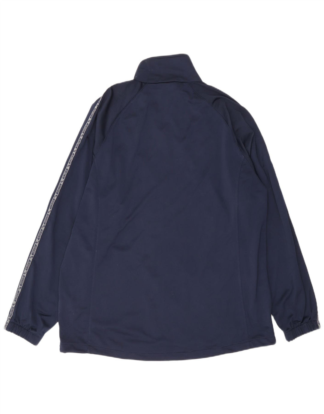 Asics Veste de survêtement graphique pour homme XL Bleu marine Polyester