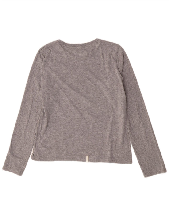 Puma Haut graphique à manches longues pour femme UK 14 Large Gris