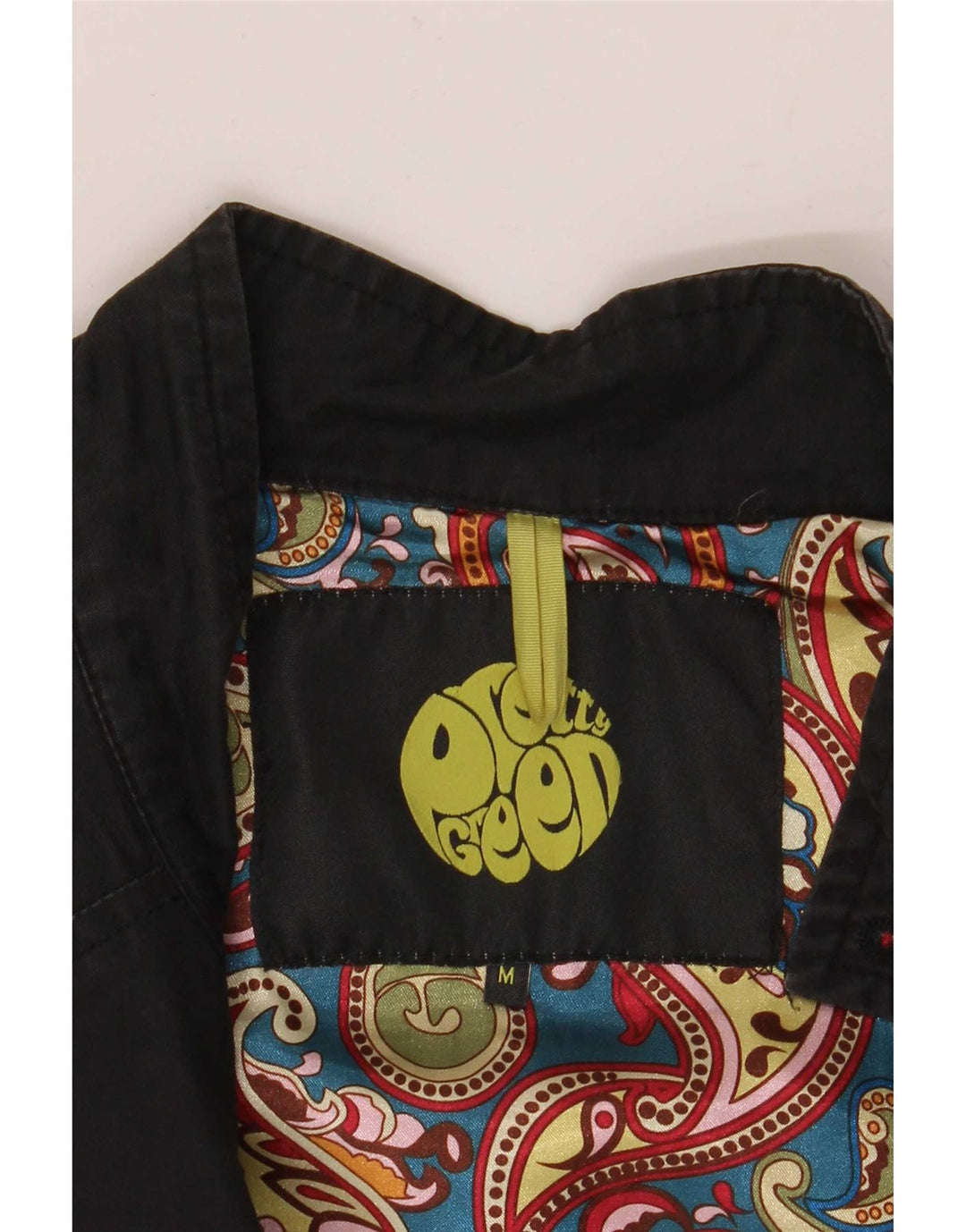 Pretty Green Veste Bomber Homme UK 38 Moyen Noir