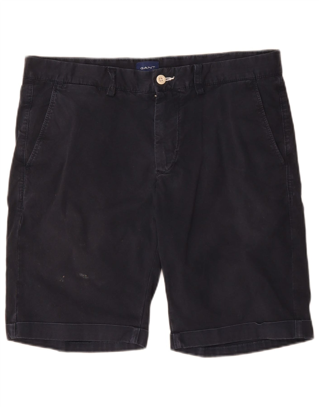 Gant Short Chino Regular Fit W32 Homme Bleu Marine Moyen Coton