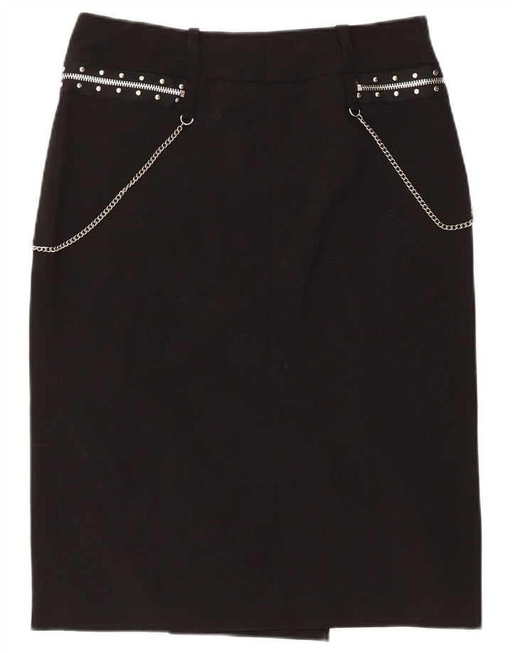 Extyn Jupe Droite Femme IT 44 Medium W30 Noir Polyester