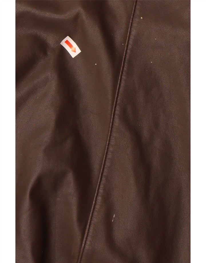 VINTAGE Veste en cuir homme IT 48 Cuir marron moyen