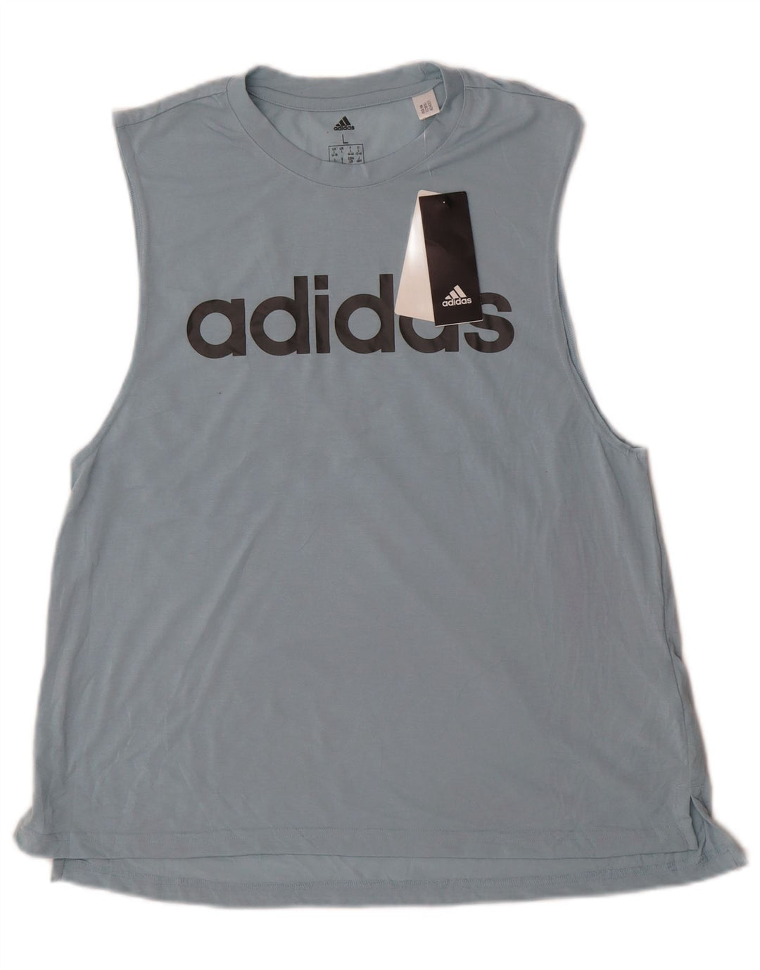Adidas Débardeur Graphique Femme UK 16/18 Grand Bleu Polyester Sports