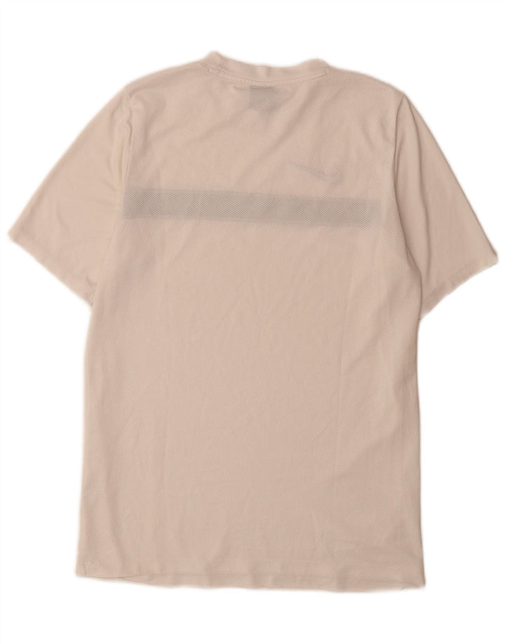 Nike T-shirt Dri Fit pour homme en polyester color block blanc moyen