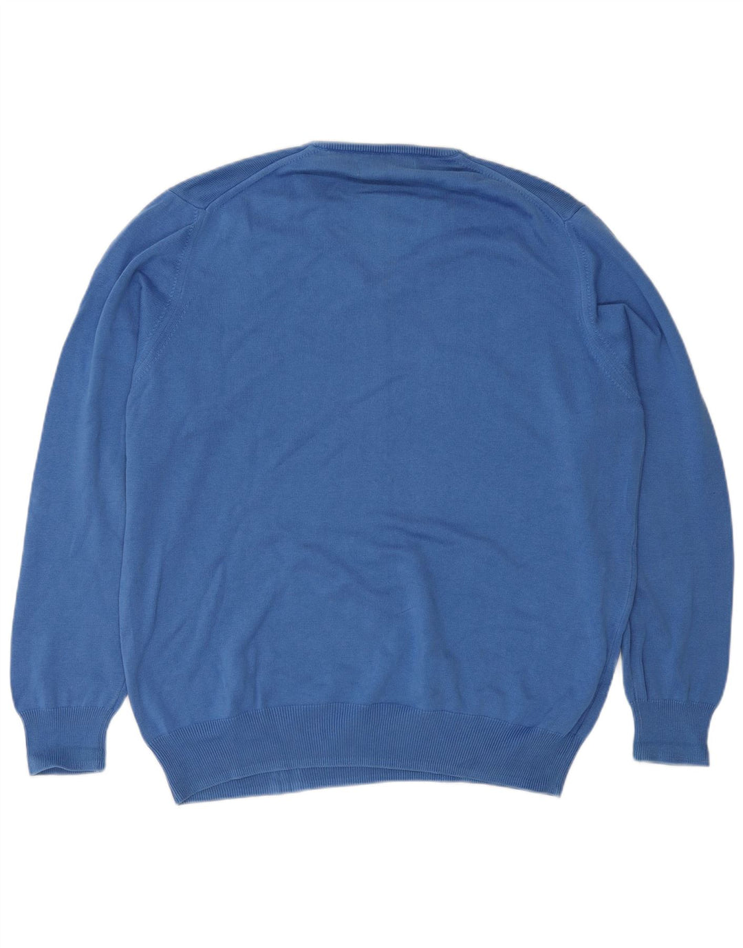 Zara Pull col V pour hommes, grand, bleu