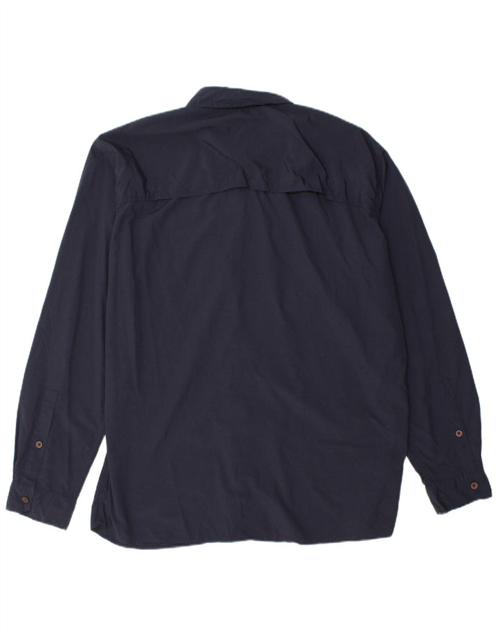 Eddie Bauer Chemise de voyage pour homme Large en nylon bleu marine