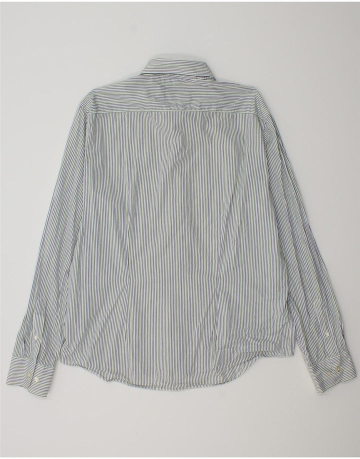 FRED PERRY Chemise cintrée pour homme 2XL en coton à fines rayures bleues