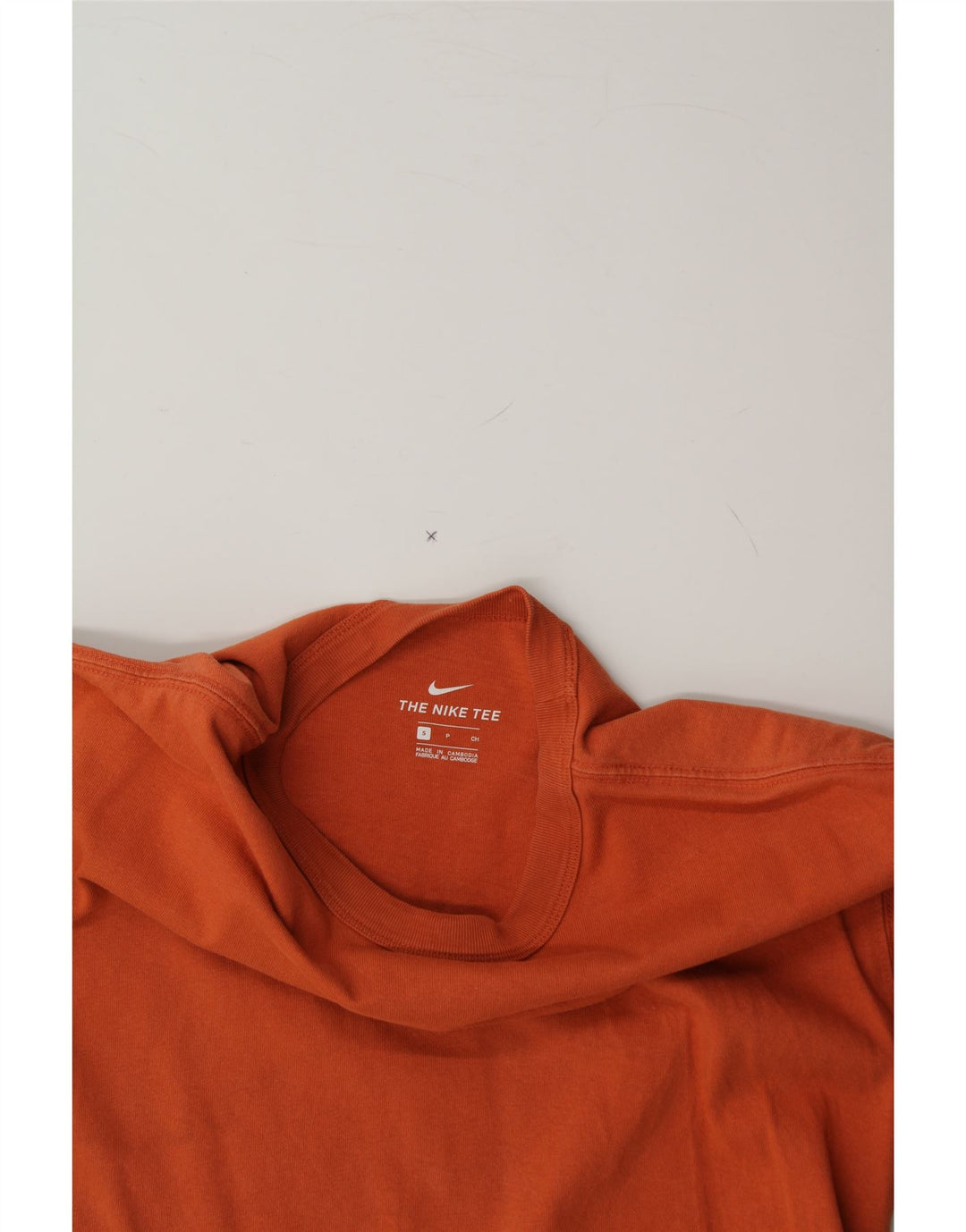 NIKE Mens T-Shirt Top Small Orange Cotton Vintage Nike and Second-Hand Nike from Messina Hembry 