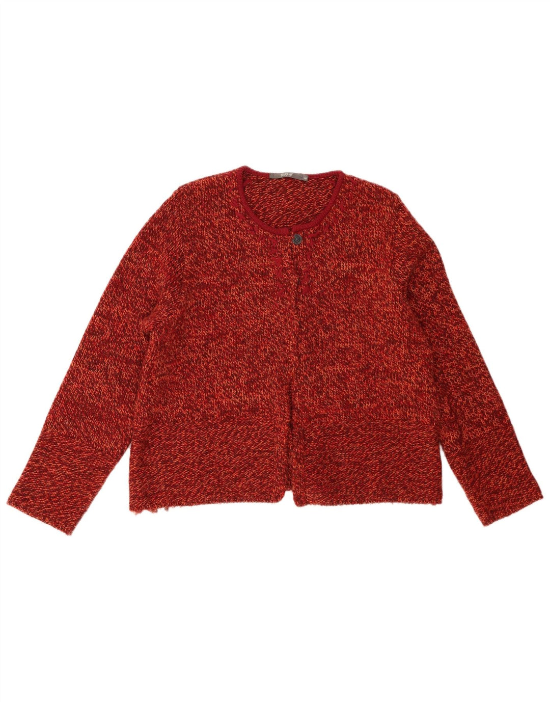 Backstage Cardigan Femme Pull UK 14 Polyacrylique Moucheté Orange Moyen