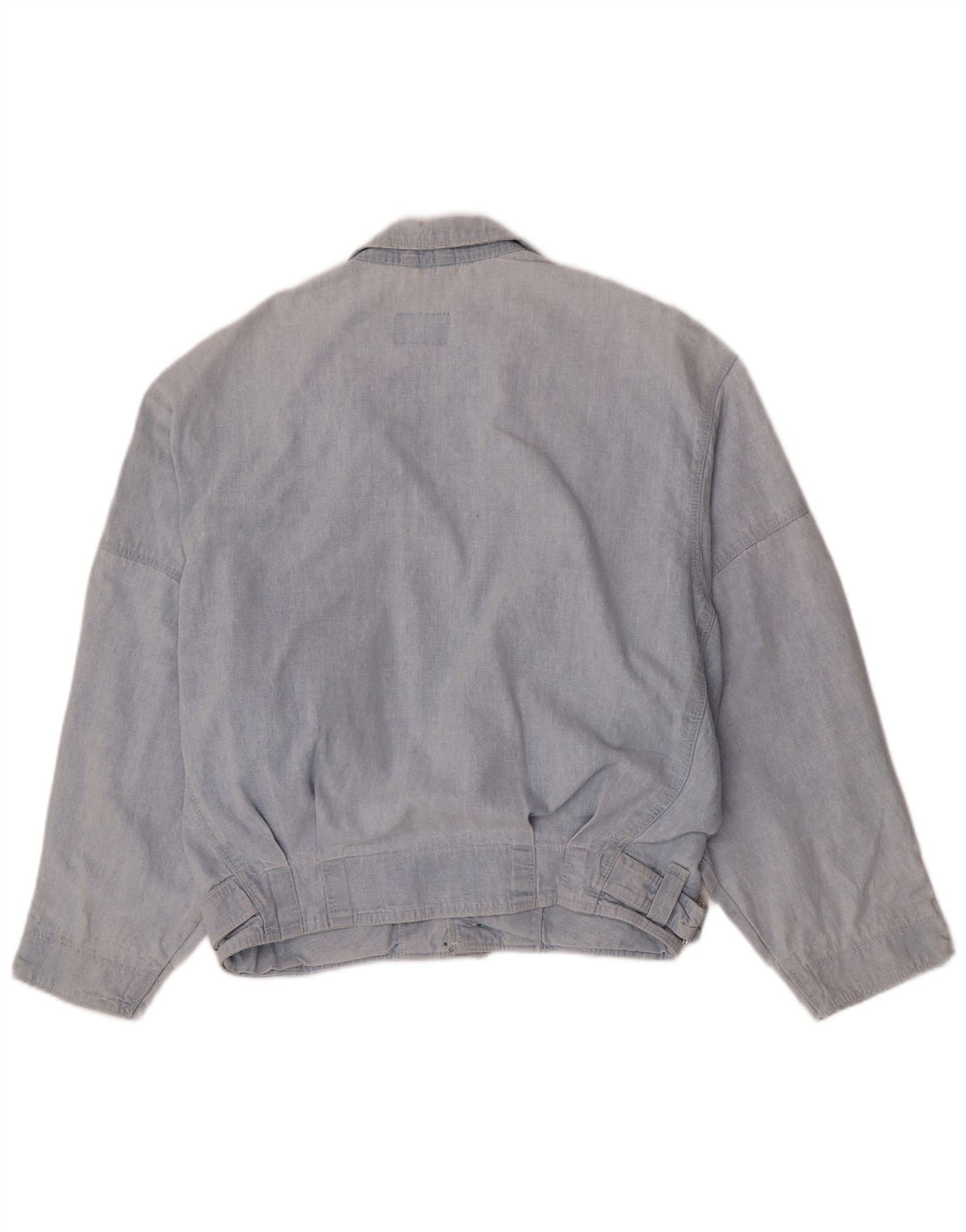 vintage Mens Bomber Denim Jacket UK 36 Petit Bleu