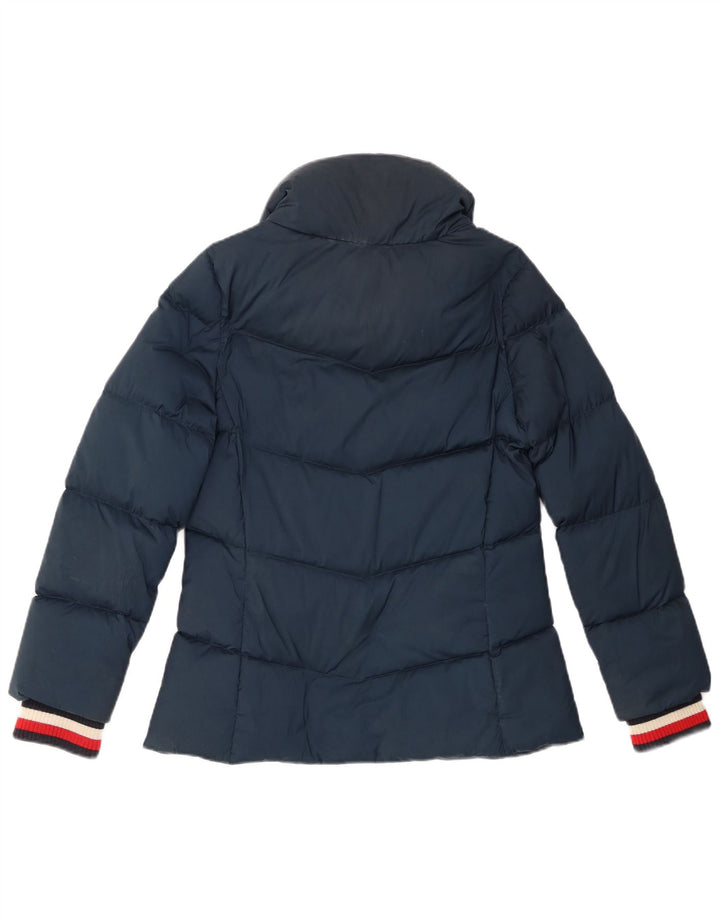 Tommy Hilfiger Veste matelassée pour femme UK 12 Bleu marine moyen Polyester