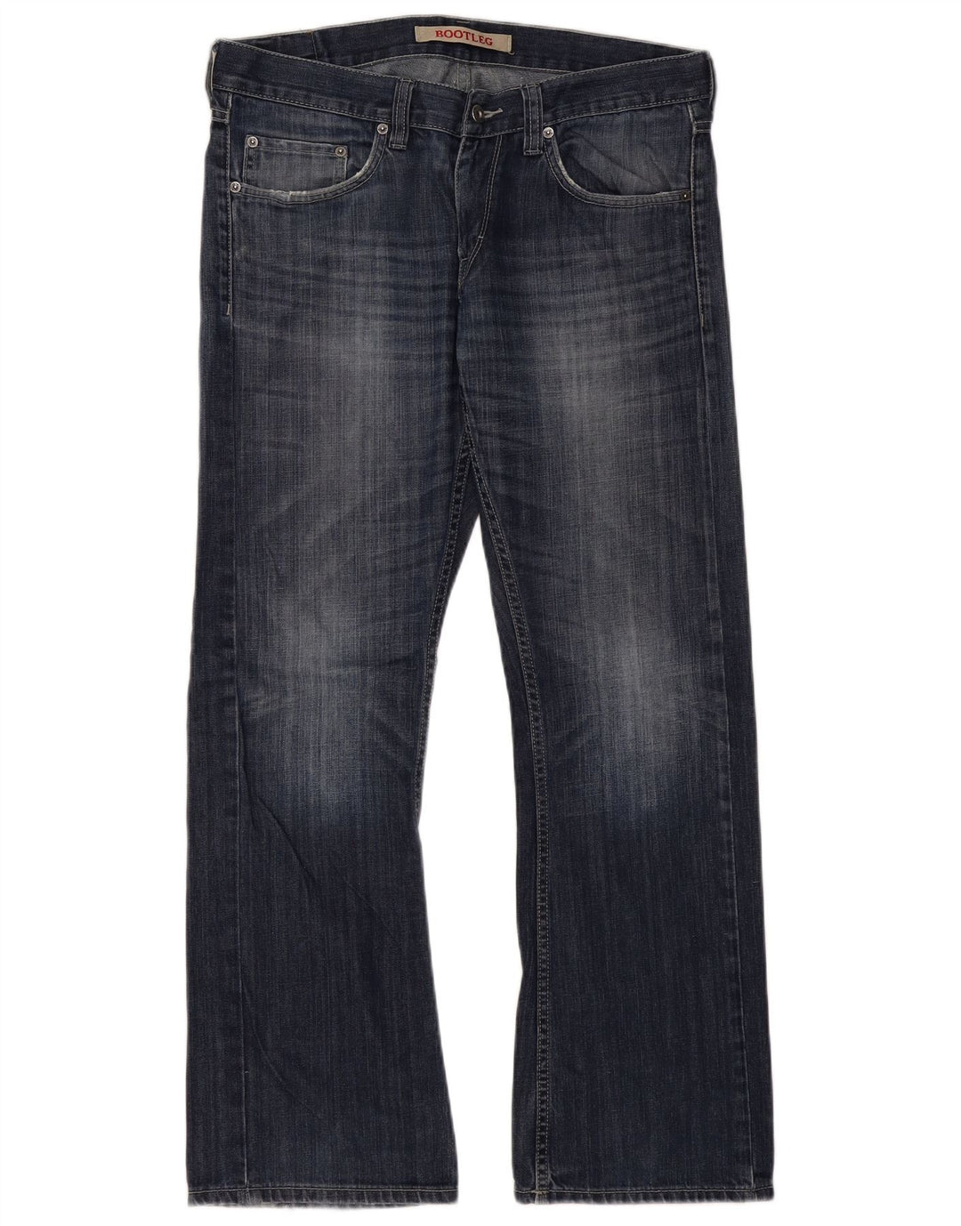 Jeans Bootcut Femme Mustang W35 L32 Bleu Marine Coton