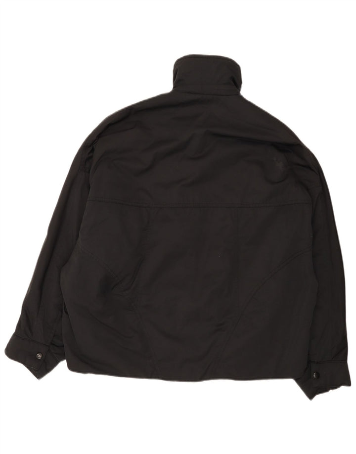 Zara Veste matelassée surdimensionnée pour femme UK 6 XS Nylon noir