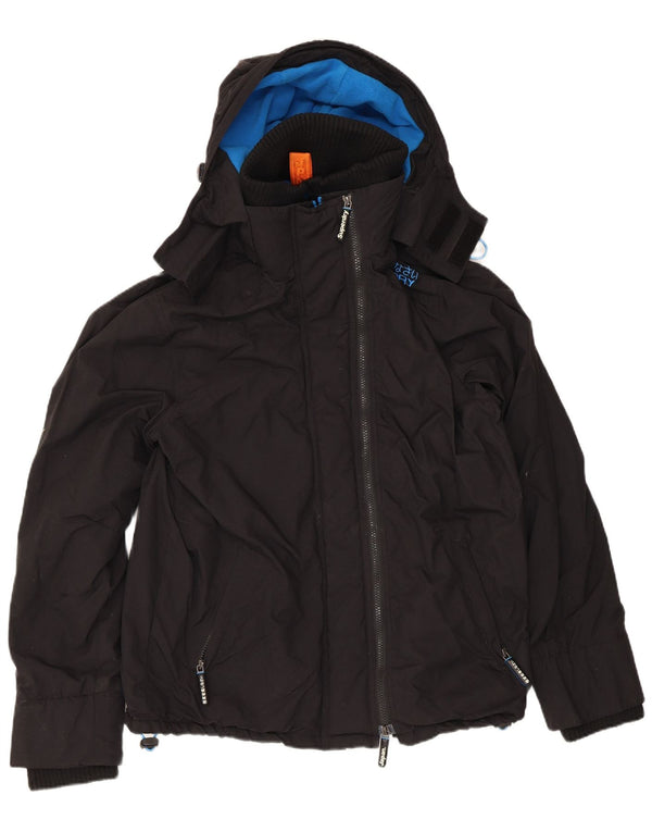 Superdry Veste coupe-vent à capuche The Windcheater pour femme UK 18 XL Noir