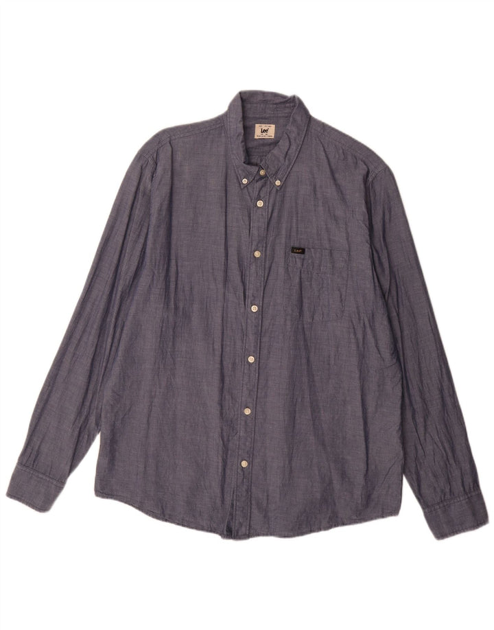 Lee Chemise Homme XL Bleu Marine Coton