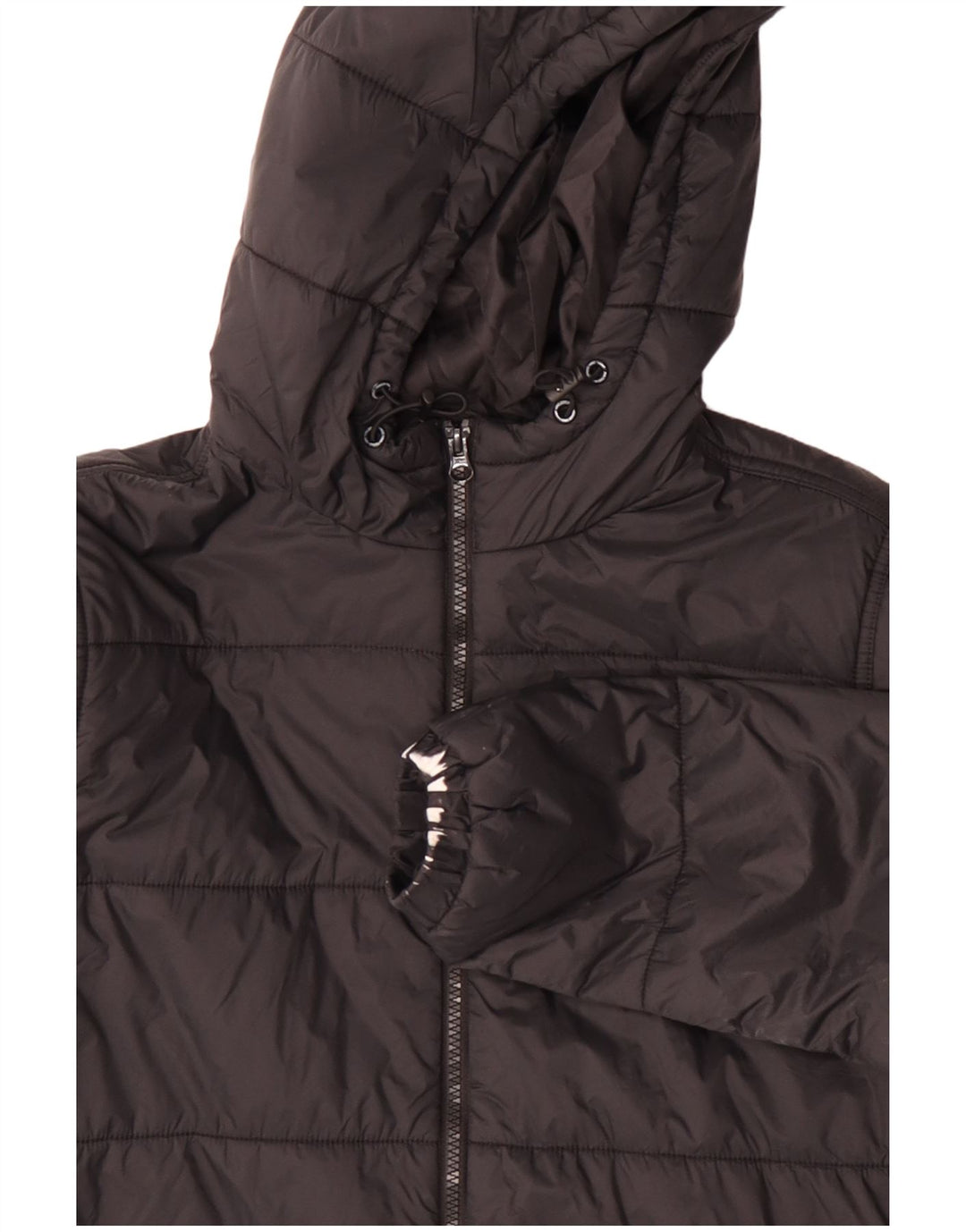 VANS Veste matelassée à capuche pour hommes UK 36 Small Black Nylon