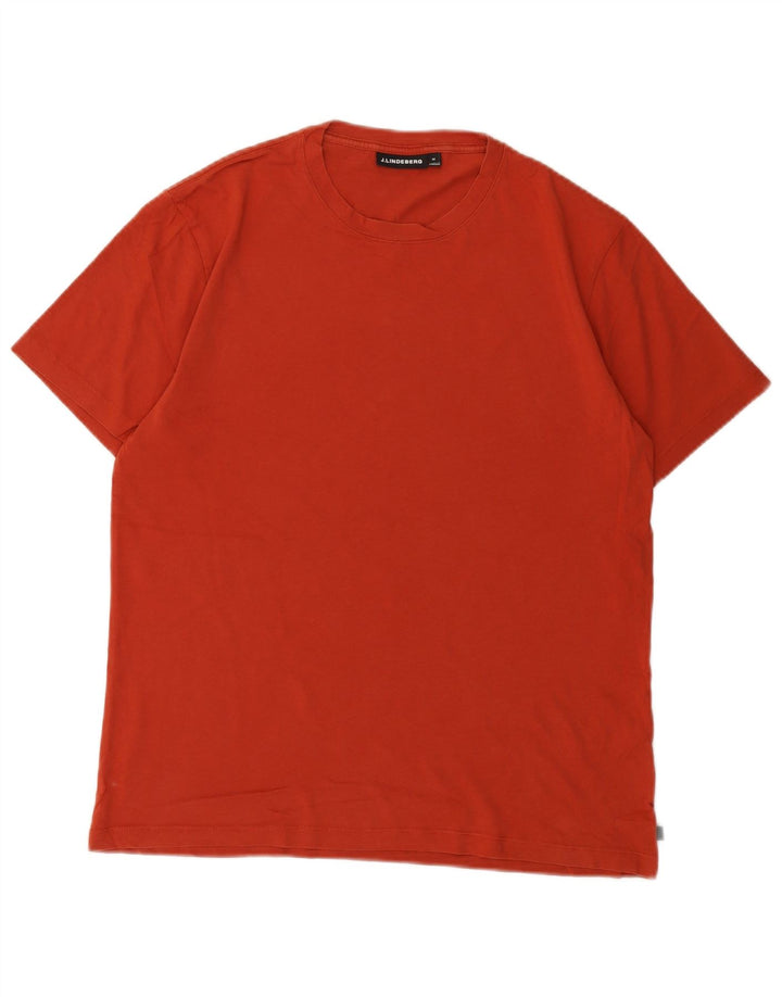 J.Lindeberg T-Shirt Homme Orange Moyen Coton
