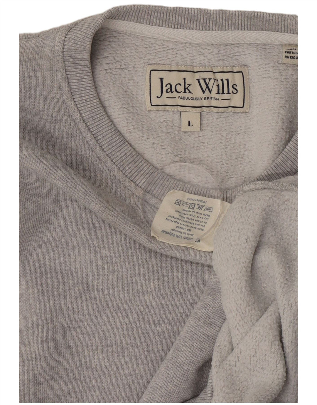 Jack Wills Sweat-shirt pour homme en coton gris Taille L
