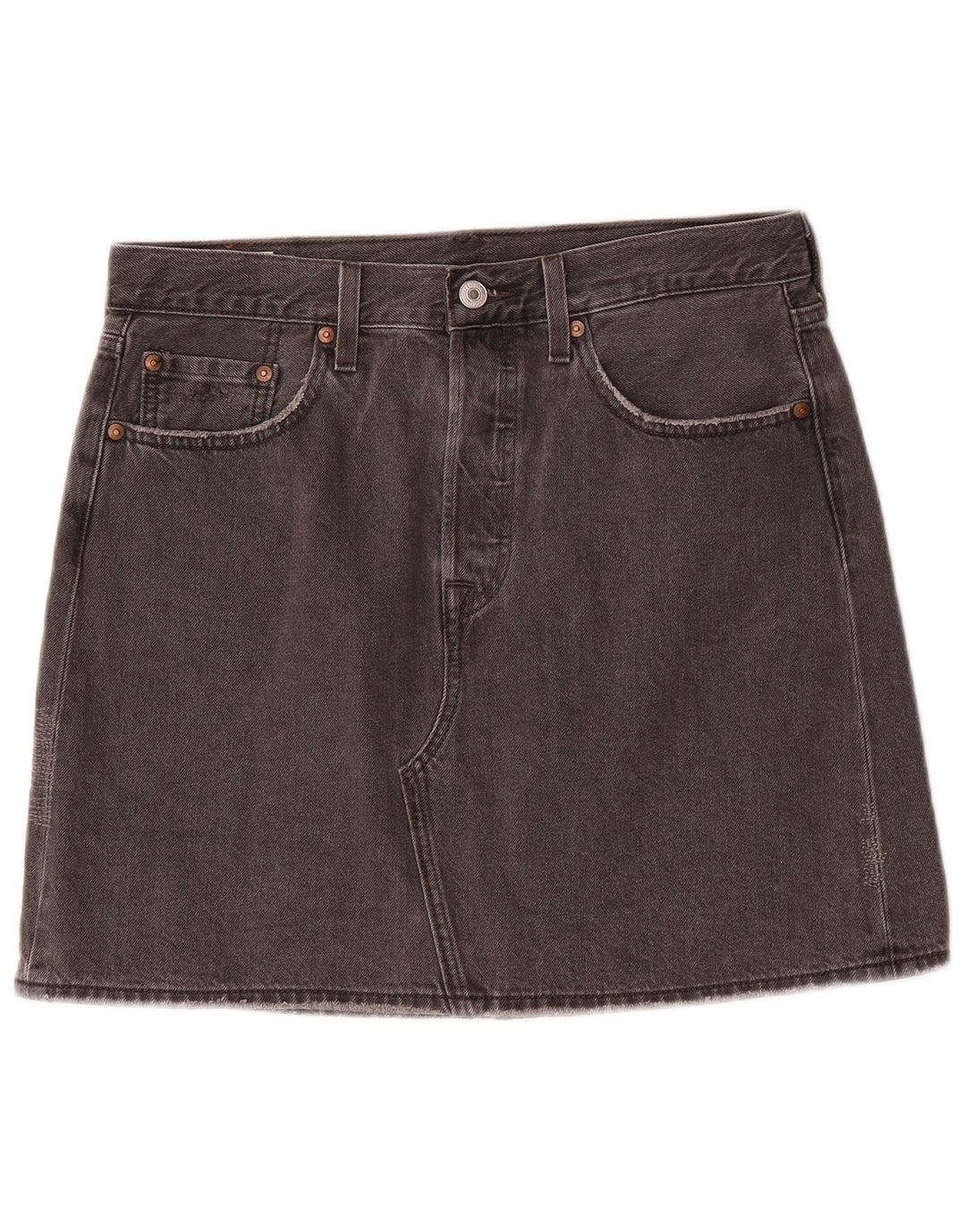 LEVI'S Mini Jupe En Jean Femme W30 Coton Marron Moyen