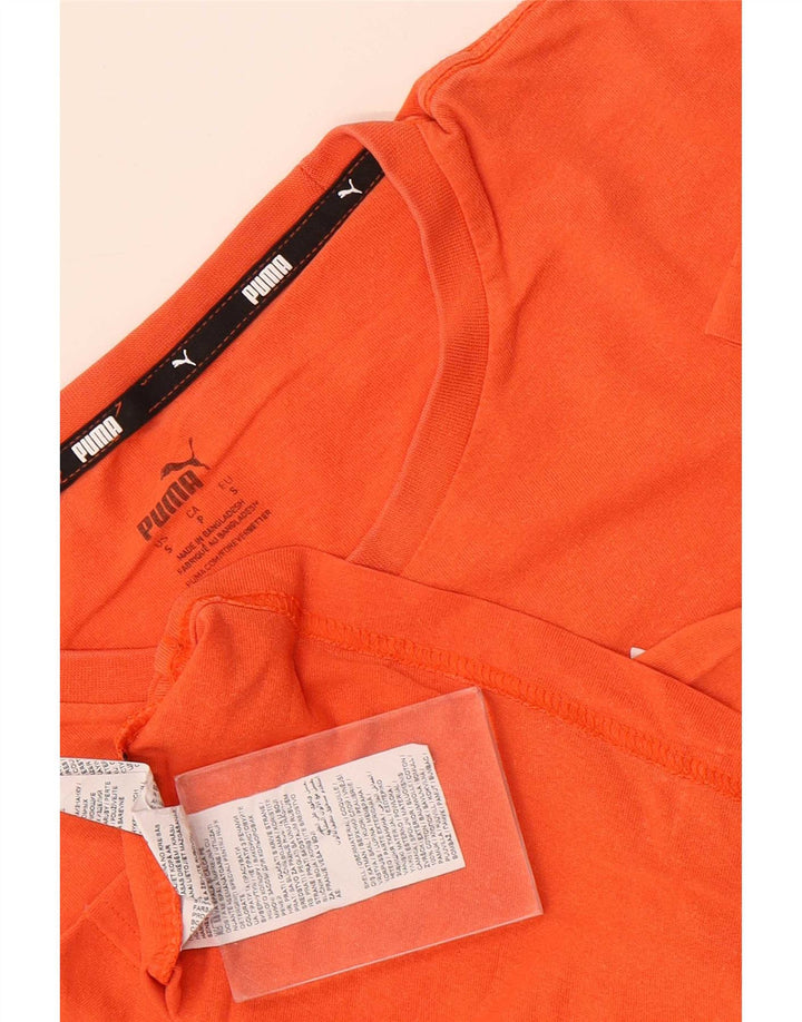 Puma T-Shirt Graphique Homme Petit Orange Coton