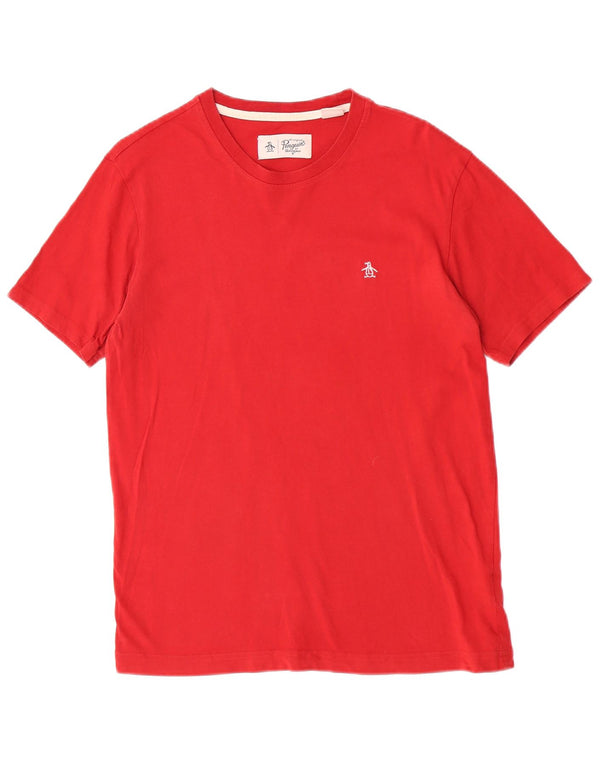 Penguin T-Shirt Homme Haut Petit Rouge Coton