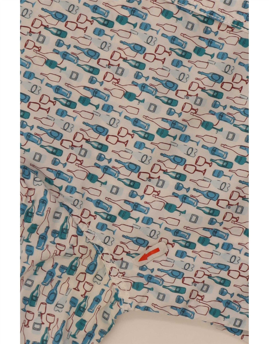 Chemise Slim Fit à motif abstrait homme White Stuff petit bleu en coton