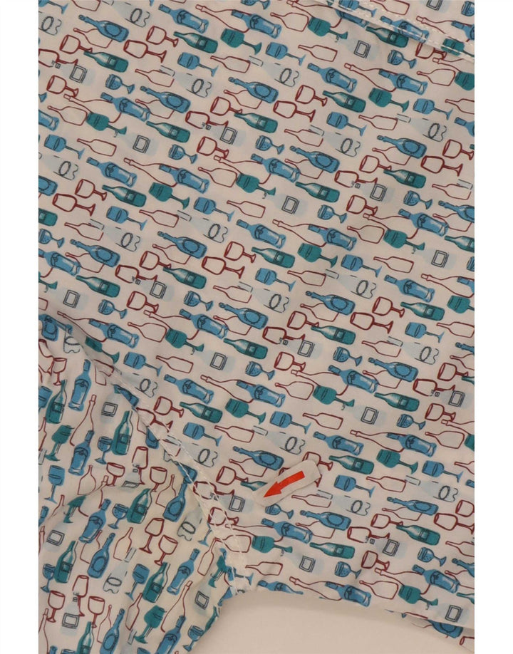Chemise Slim Fit à motif abstrait homme White Stuff petit bleu en coton