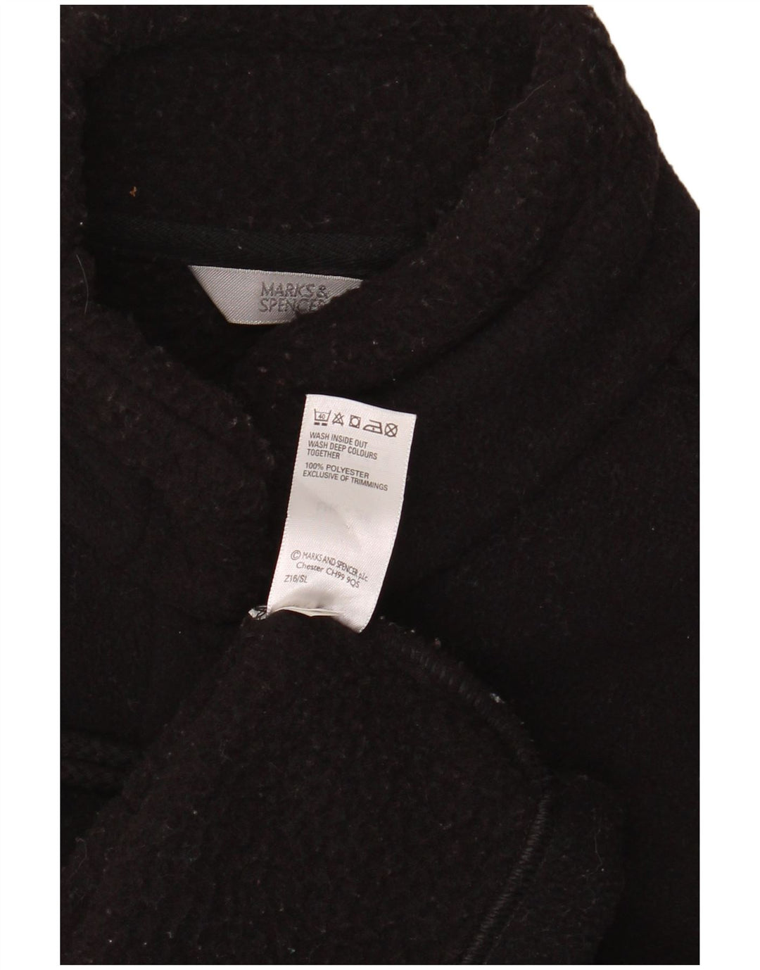 Marks & Spencer Duffle-coat surdimensionné pour femme UK 20 2XL Noir Polyester