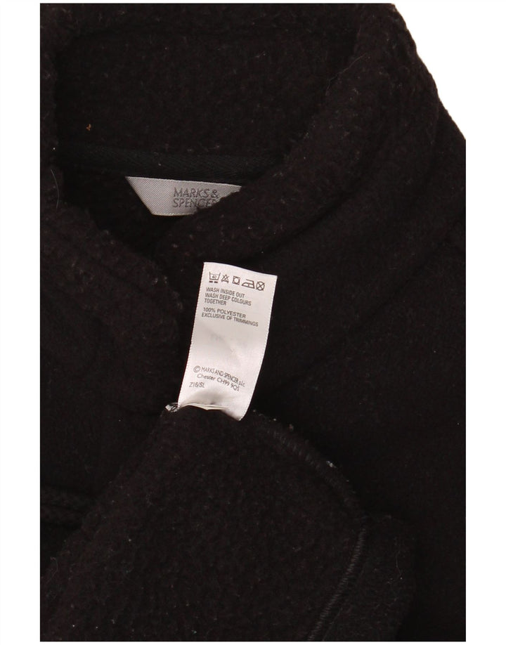 Marks & Spencer Duffle-coat surdimensionné pour femme UK 20 2XL Noir Polyester