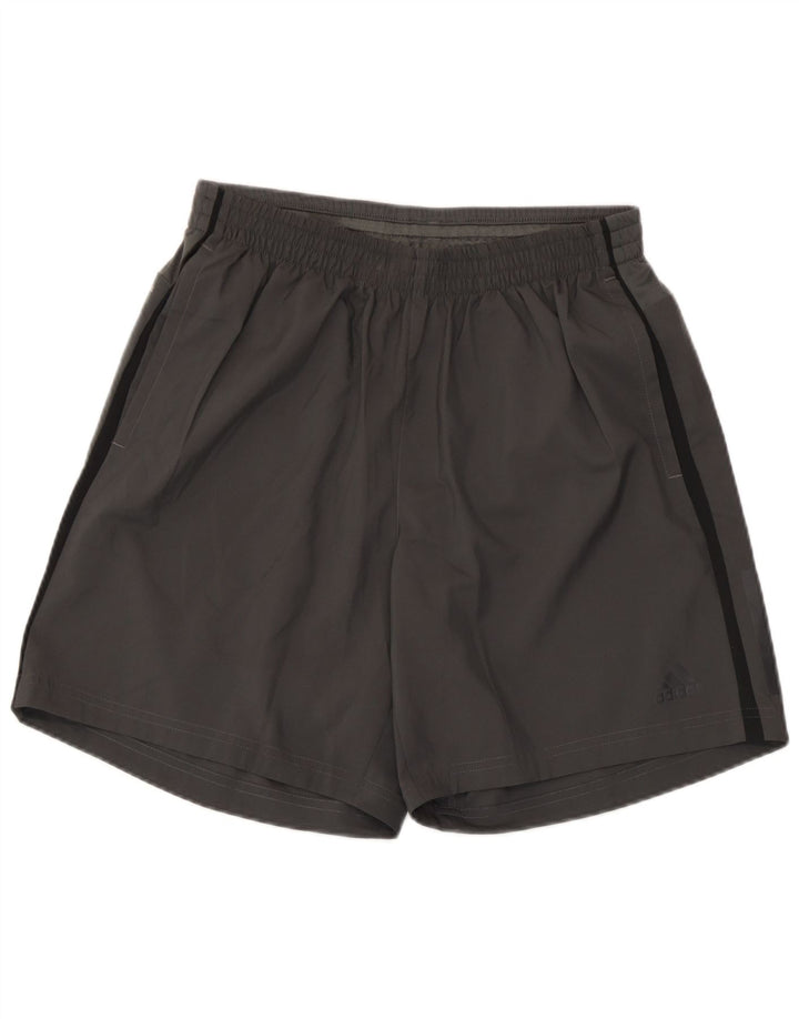 Adidas Short de sport Climalite pour homme, petit, gris