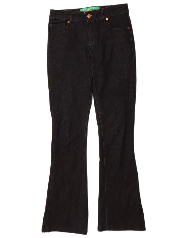 Benetton Jean Bootcut Femme W27 L30 Bleu Marine Coton