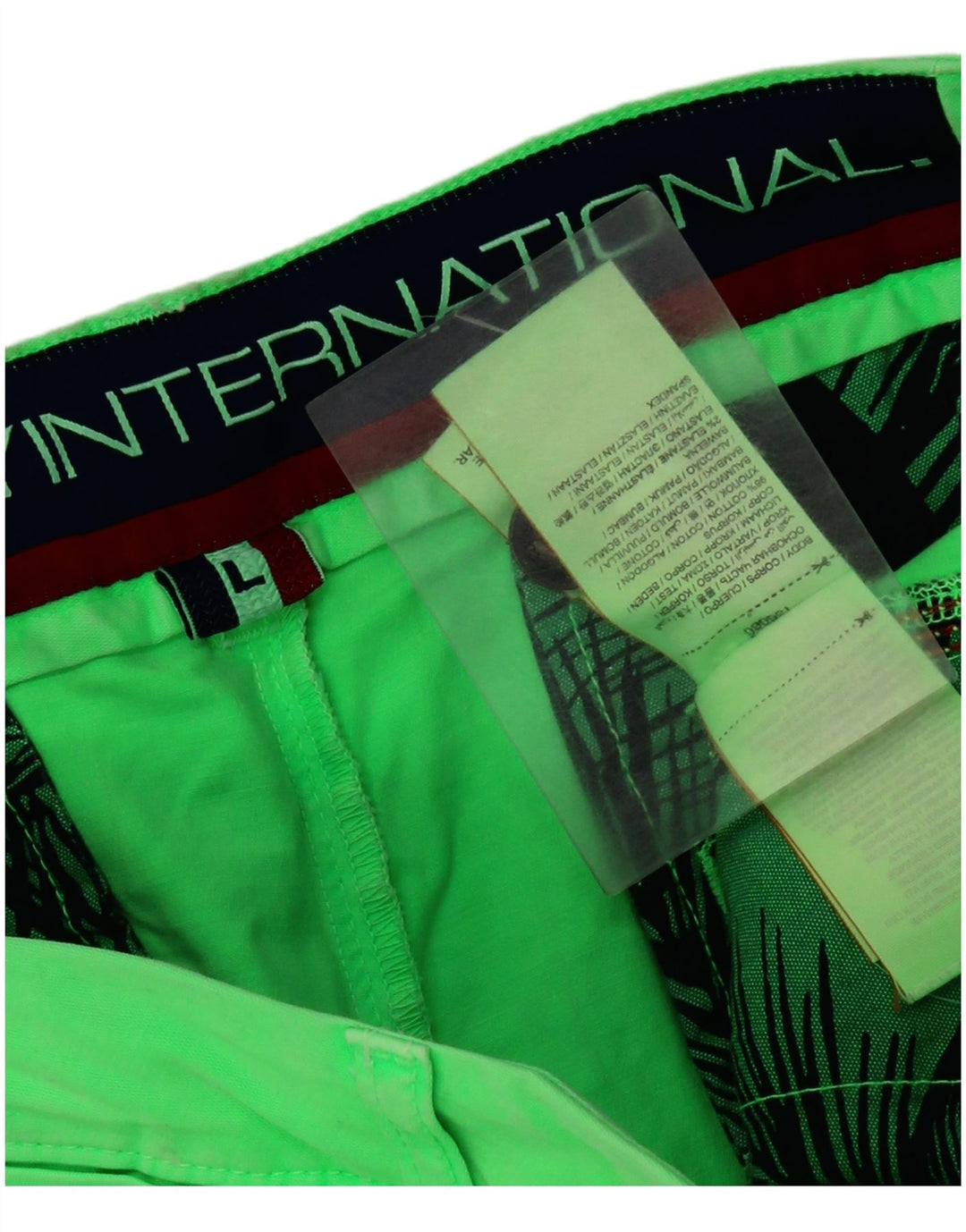 Superdry Short Chino Homme Large W36 Vert Coton