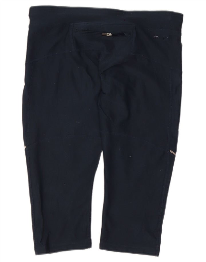 Nike Legging Capri Dri Fit pour femme UK 10 Petit Bleu marine Polyester