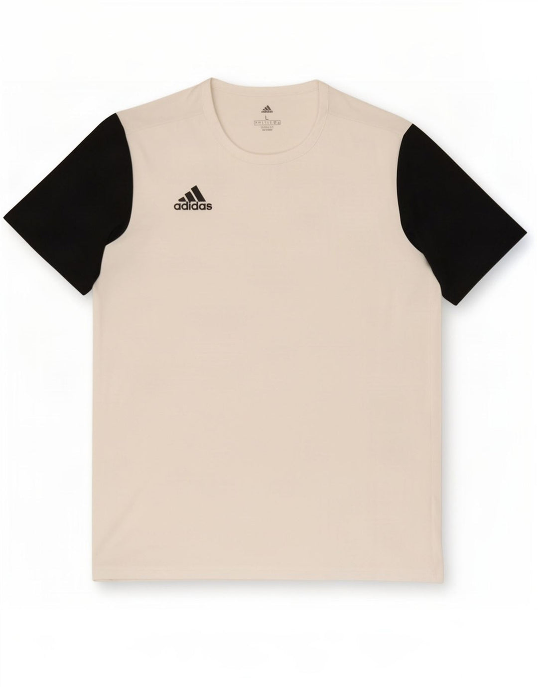 Adidas Hommes Climalite T-Shirt Top Large Blanc Colorblock