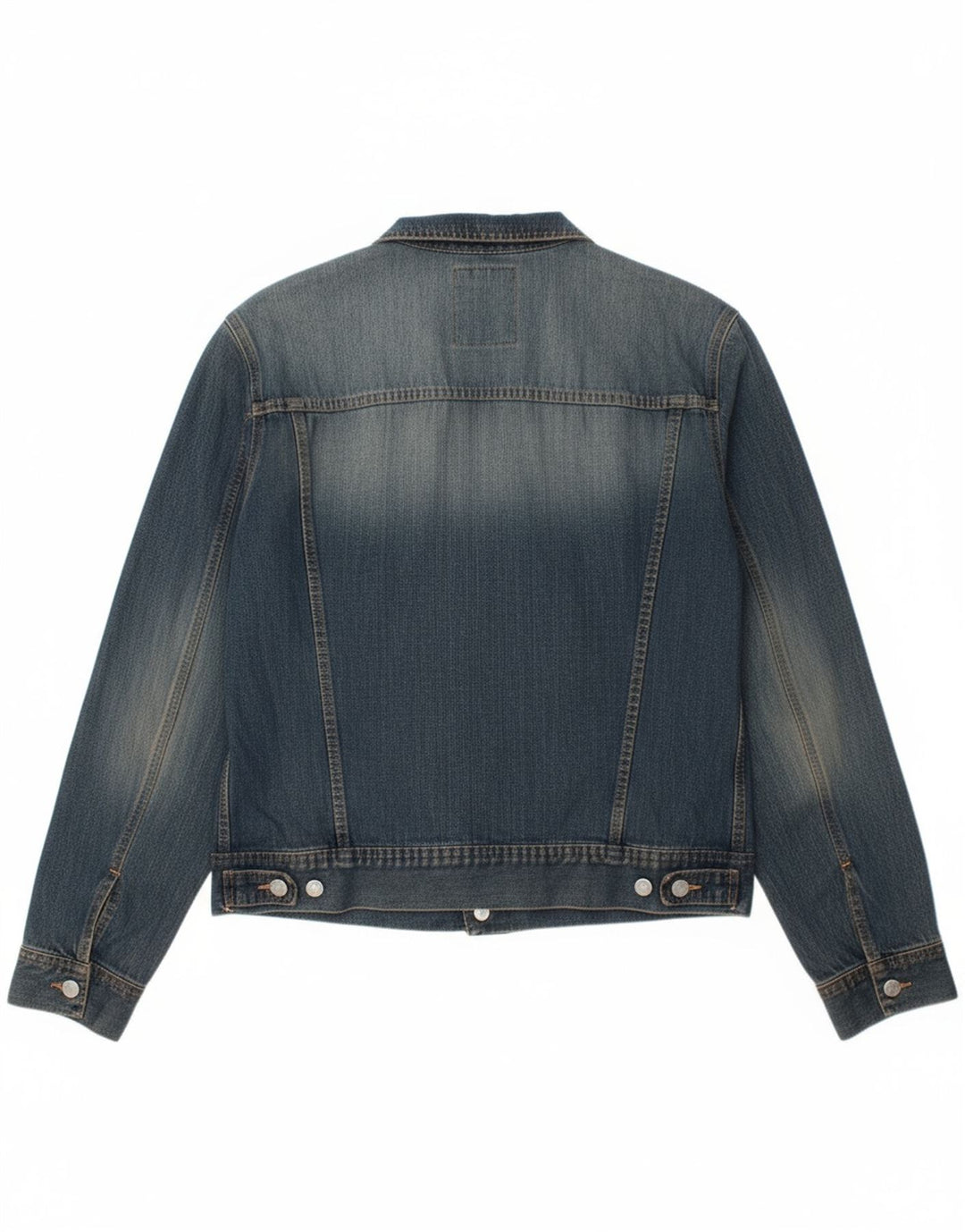 SISLEY Womens Denim Jacket UK 16 Large Blue Cotton