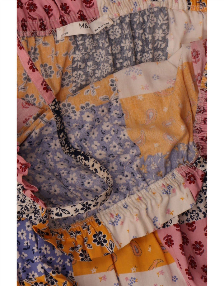 Marks & Spencer Robe d'été Fille 12-13 Ans Multicolore Patchwork Coton